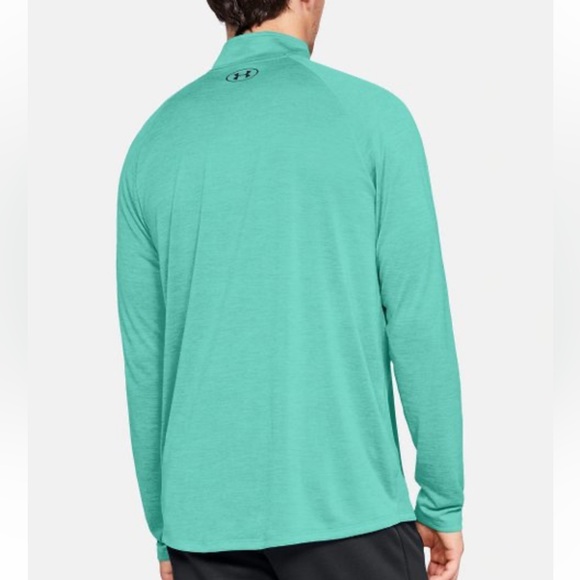 Under amour green 1/2 zip pullover top - Picture 2 of 5
